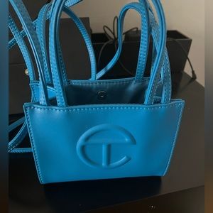 Mini “CYAN “ Telfar shopper